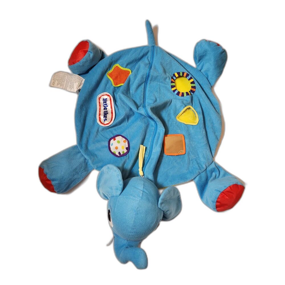 Little Tikes Elephant Storage Bin Zippered Soft Holder Baby Ball Pit